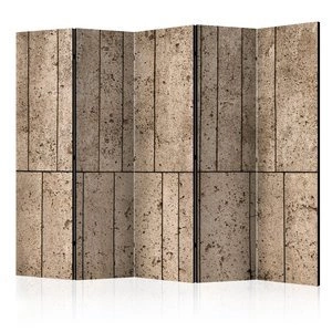 Parawan 5-częściowy - Beżowy mur II [Room Dividers]