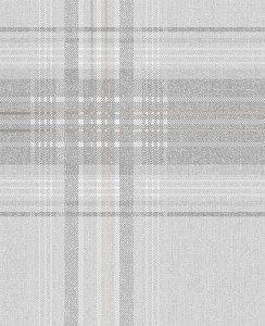 Szara tapeta w kratkę winylowa zmywalna krata
