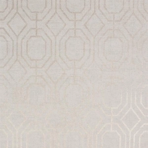 Beżowo-złota tapeta geometryczna na flizelinie