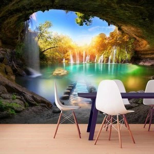 Fototapeta - Turkusowe jeziorko