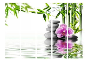 Parawan 5-częściowy - Ogród wodny II [Room Dividers]