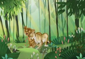 Fototapeta ścienna Lion King Love DX8-029
