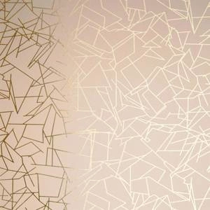 Tapeta ścienna Angles gold / nude pink Erica Wakerly