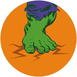 Fototapeta ścienna Avengers Hulk's Foot Pop Art DD1-032