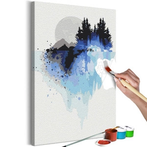 Obraz do samodzielnego malowania - Akwarelowy pejzaż