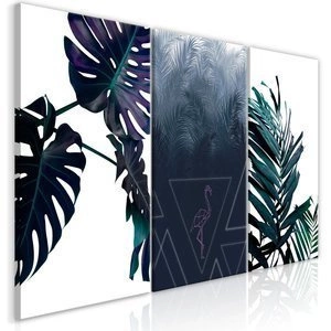 Obraz - Chłodne liście (3-częściowy)