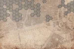 Fototapeta ścienna Mapa portu beż i szary V132-2