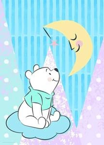 Obraz ścienny Winnie Pooh Moon WB087