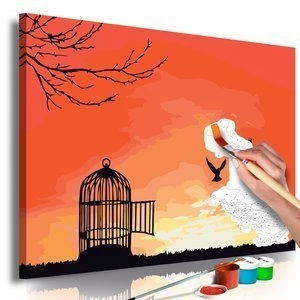 Obraz do samodzielnego malowania - Otwarta klatka