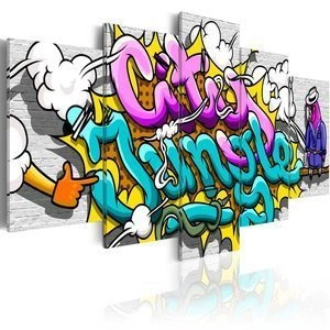 Obraz - Graffiti: miejska dżungla