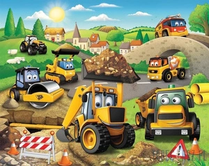 Fototapeta Walltastic 43787 Moje pierwsze JCB
