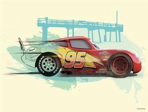 Obraz ścienny Cars Lightning McQueen WB183