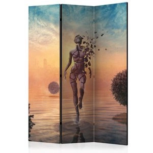 Parawan 3-częściowy - Spacer po wodzie [Room Dividers]