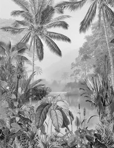 Fototapeta ścienna Lac Tropical Black & White R2-008