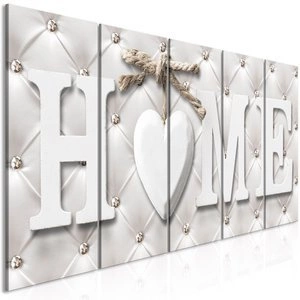Obraz - Pikowane home (5-częściowy) wąski