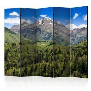 Parawan 5-częściowy - Holiday in the mountains II [Room Dividers]