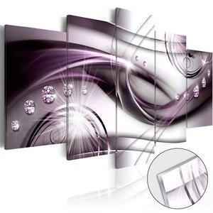 Obraz na szkle akrylowym - Fioletowy blask [Glass]