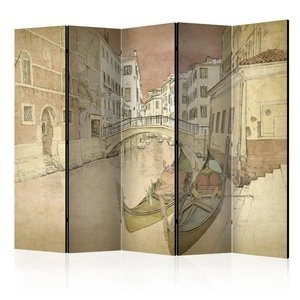 Parawan 5-częściowy - Gondolas in Venice II [Room Dividers]