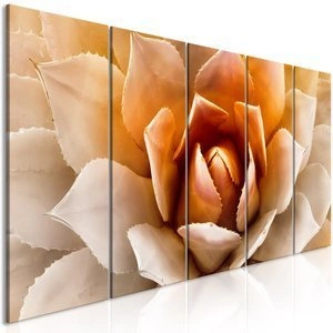 Obraz - Agawa (5-częściowy) wąski pomarańczowy
