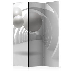 Parawan 3-częściowy - Biały tunel [Room Dividers]