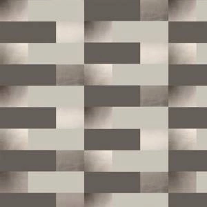 Tapeta ścienna Block bronze / limestone / cocoa brown Erica Wakerly