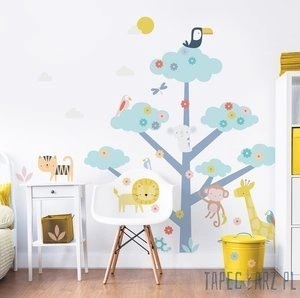 Zestaw naklejek ściennych Walltastic 46474 Safari Animals