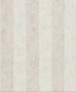 Tapeta w beżowe pasy z efektem przetarć