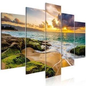 Obraz - Turkusowe morze (5-częściowy) szeroki