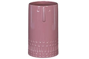 Ceramiczna doniczka różowa 11.2x18.7cm 37366-121