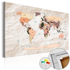 Obraz na korku - Kamienne oceany [Mapa korkowa]