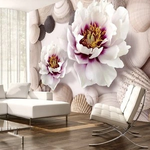 Fototapeta - Kwiaty i muszle