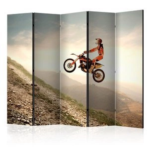 Parawan 5-częściowy - Sport motorowy II [Room Dividers]