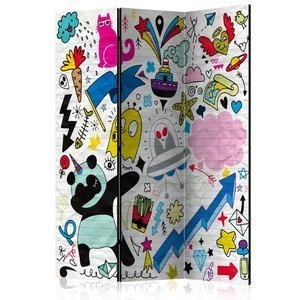 Parawan 3-częściowy - Energiczna panda [Room Dividers]