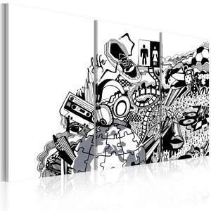 Obraz - Artistic mess - triptych