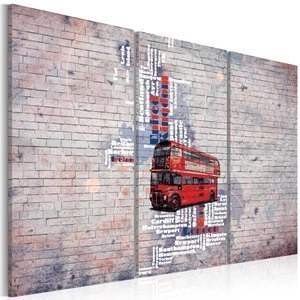 Obraz - Routemasterem dookoła Wielkiej Brytanii - tryptyk