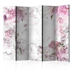Parawan 5-częściowy - Tańczące piwonie II [Room Dividers]
