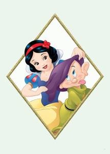 Obraz ścienny Snow White & Dopey WB082