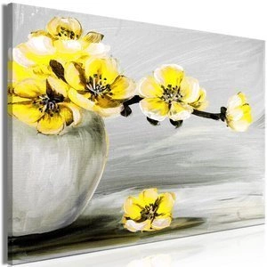 Obraz - Lekkość światła (1-częściowy) szeroki żółty