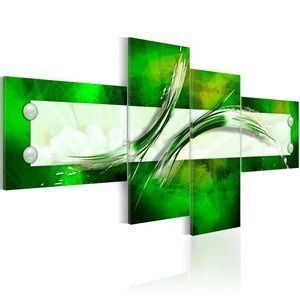 Obraz - zielony  motyw abstrakcyjny