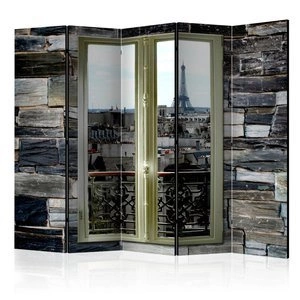 Parawan 5-częściowy - Paryskie widoki II [Room Dividers]