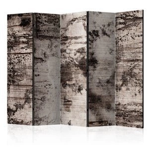 Parawan 5-częściowy - Przypalane drewno II [Room Dividers]