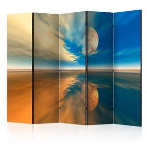 Parawan 5-częściowy - Fly me to the moon II [Room Dividers]