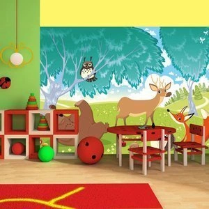 Fototapeta - Zwierzęta z Zielonego Lasu