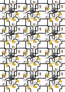 Fototapeta ścienna Mickey Mouse - Foot Labyrinth DX4-006