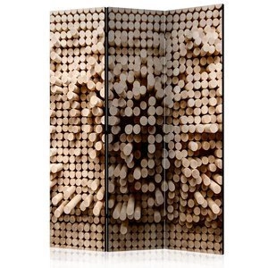 Parawan 3-częściowy - Układanka z patyczków [Room Dividers]