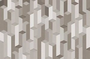 Fototapeta ścienna z trójwymiarowym wzorem szare bryły 3D V144-3
