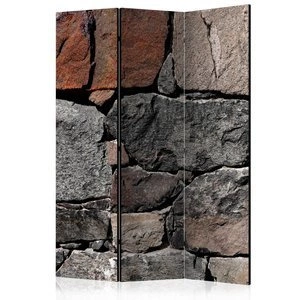 Parawan 3-częściowy - Ciemne kamienie [Room Dividers]