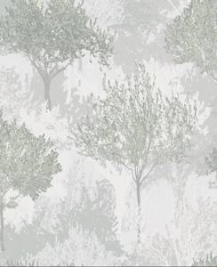 Tapeta winylowa zielone drzewa las gałęzie