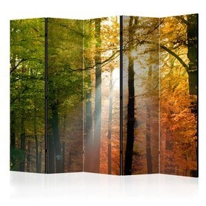 Parawan 5-częściowy - Kolory lasu II [Room Dividers]