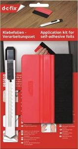 Zestaw do klejenia oklein i folii - rakla z filcem + nożyk